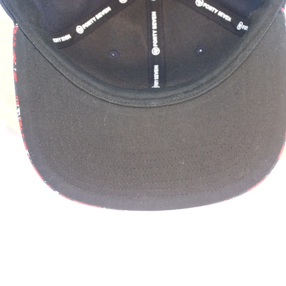 47 Brand Boston Red Sox Snapback Hat Navy Blue Digital Camo Brim MLB Fenway Park